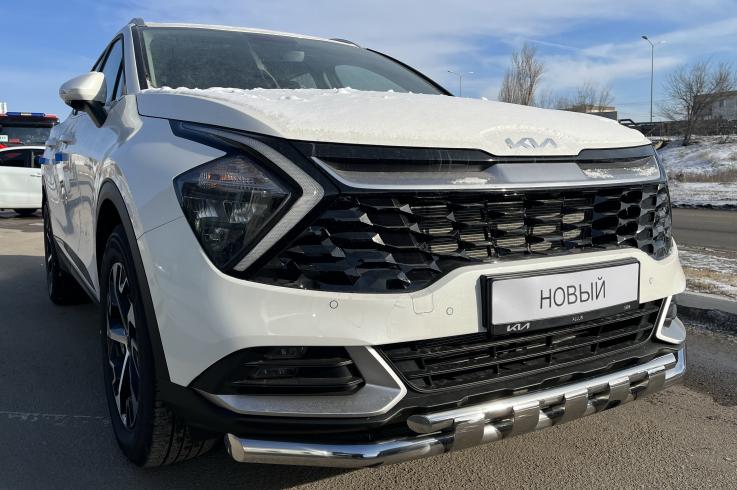 Защита переднего бампера на Kia Sportage  фото 1
