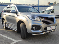 Пороги и боковые трубы на Haval H9 фото 12