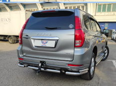 Защита заднего бампера на Haval H9 фото 7