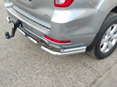 Защита заднего бампера на Haval H9 фото 8