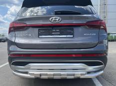 Защита заднего бампера на Hyundai Santa Fe фото 5