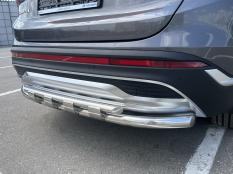 Защита заднего бампера на Hyundai Santa Fe фото 6