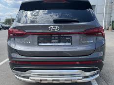 Защита заднего бампера на Hyundai Santa Fe фото 7
