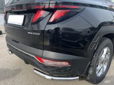 Защита заднего бампера на Hyundai Tucson фото 5