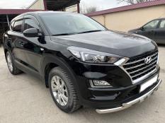 Защита переднего бампера на Hyundai Tucson фото 4