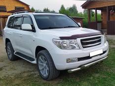Защита переднего бампера на Toyota Land Cruiser 200 фото 5
