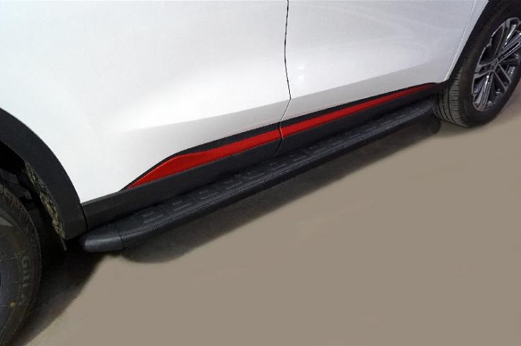 Пороги и боковые трубы на Changan CS75 PLUS фото 1
