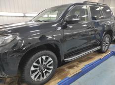 Пороги и боковые трубы на Toyota Land Cruiser Prado 150 фото 15