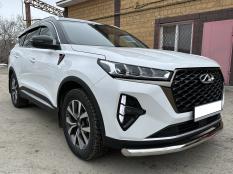 Защита переднего бампера на Chery Tiggo 7 Pro Max фото 4