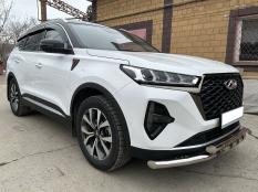 Защита переднего бампера на Chery Tiggo 7 Pro Max фото 7
