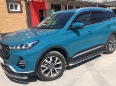 Пороги и боковые трубы на Chery Tiggo 7 Pro Max фото 7