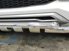 Защита переднего бампера на Mitsubishi Pajero Sport фото 23