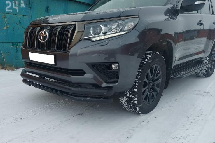 Защита переднего бампера на Toyota Land Cruiser Prado 150 фото 1