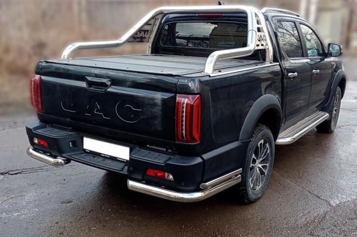 Защита заднего бампера на Jac T9 фото 1