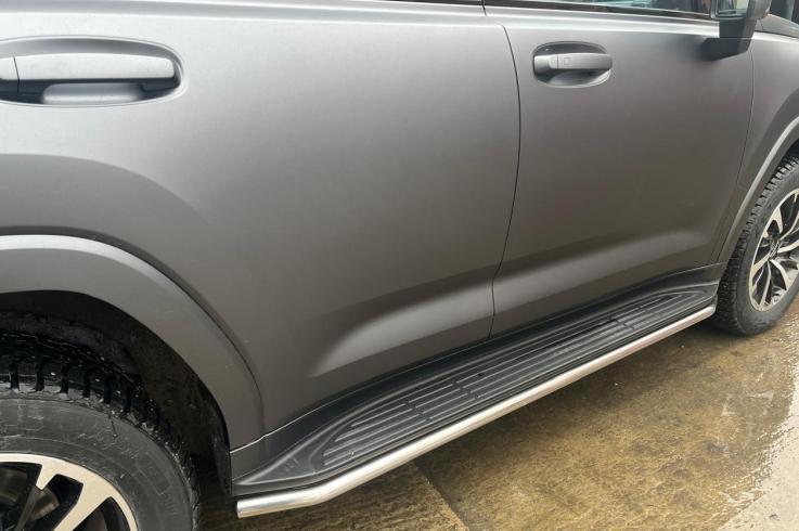 Пороги и боковые трубы на Haval H9 фото 1