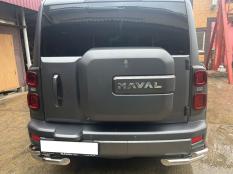 Защита заднего бампера на Haval H9 фото 5