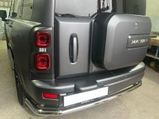 Защита заднего бампера на Haval H9 фото 4