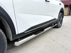 Пороги и боковые трубы на Haval F7 фото 9