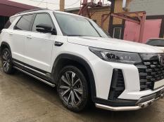 Пороги и боковые трубы на Changan CS95 фото 5