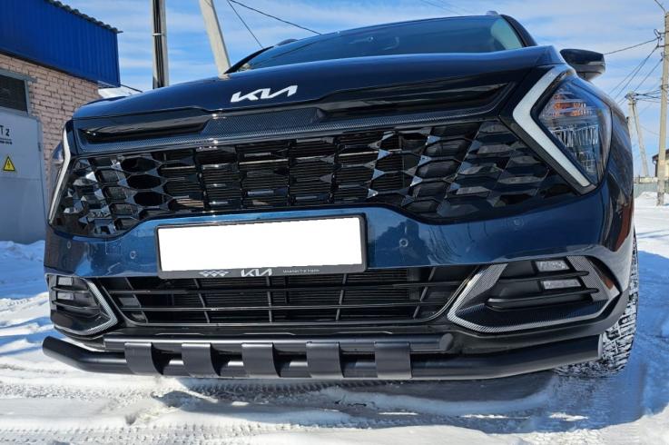Защита переднего бампера на Kia Sportage  фото 1