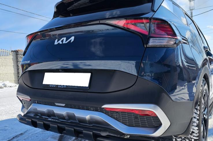 Защита заднего бампера на Kia Sportage  фото 1