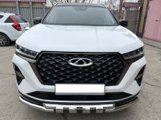 Защита переднего бампера на Chery Tiggo 7 Pro Max фото 5