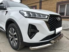 Защита переднего бампера на Chery Tiggo 7 Pro Max фото 6
