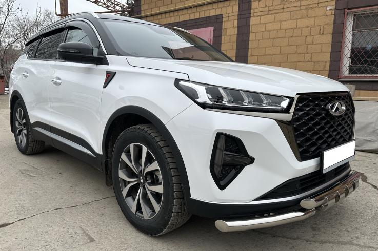 Защита переднего бампера на Chery Tiggo 7 Pro Max фото 1