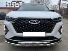 Защита переднего бампера на Chery Tiggo 7 Pro Max фото 5