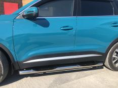 Пороги и боковые трубы на Chery Tiggo 7 Pro Max фото 9