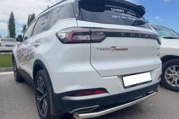 Защита заднего бампера на Chery Tiggo 7 Pro Max фото 1