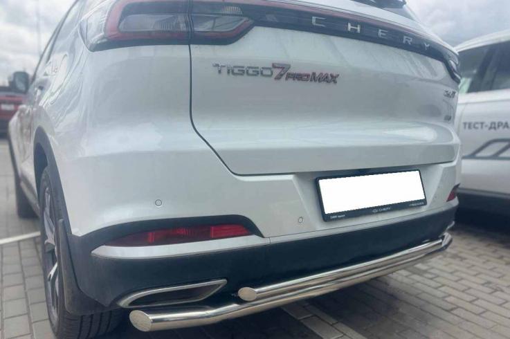 Защита заднего бампера на Chery Tiggo 7 Pro Max фото 1