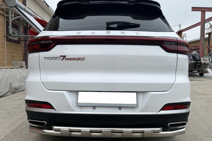 Защита заднего бампера на Chery Tiggo 7 Pro Max фото 1