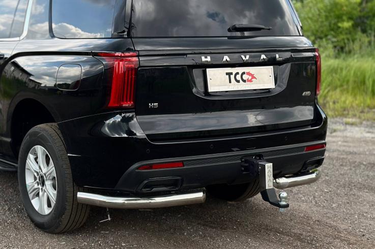 Защита заднего бампера на Haval H5 фото 1