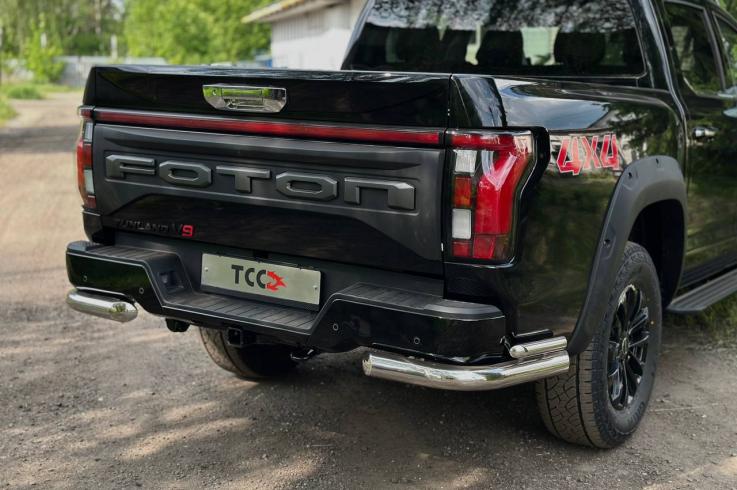 Защита заднего бампера на Foton Tunland V9 фото 1