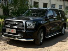 Пороги и боковые трубы на Haval H5 фото 9