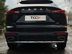 Защита заднего бампера на Haval F7 фото 6