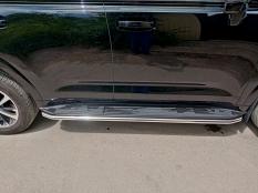 Пороги и боковые трубы на Haval H9 фото 3