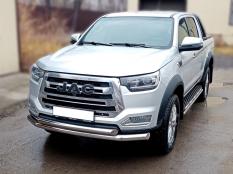 Пороги и боковые трубы на Jac T8 Pro фото 5