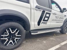 Пороги и боковые трубы на Jac T8 Pro фото 5