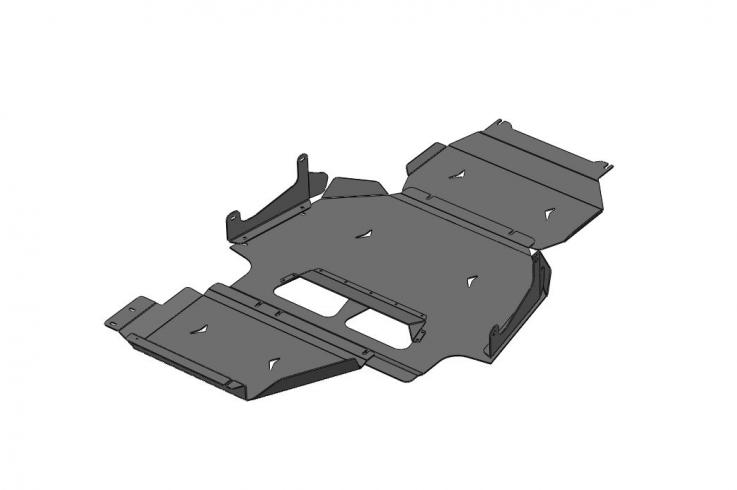 Защита картера двигателя и КПП на Ford F150 RAPTOR фото 1