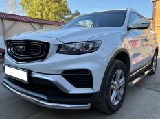 Защита переднего бампера на Geely / Belgee Atlas Pro / X70 фото 4