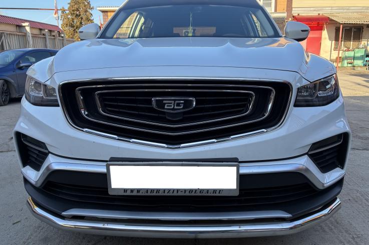 Защита переднего бампера на Geely / Belgee Atlas Pro / X70 фото 1