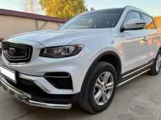 Защита переднего бампера на Geely / Belgee Atlas Pro / X70 фото 4