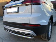 Защита заднего бампера на Geely / Belgee Atlas Pro / X70 фото 4