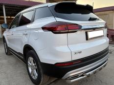 Защита заднего бампера на Geely / Belgee Atlas Pro / X70 фото 4