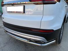 Защита заднего бампера на Geely / Belgee Atlas Pro / X70 фото 5