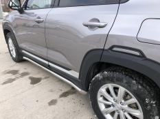 Пороги и боковые трубы на Changan CS35 PLUS фото 5