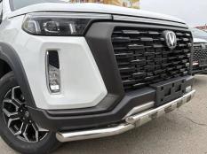 Защита переднего бампера на Changan Hunter Plus фото 5