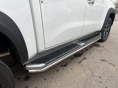 Пороги и боковые трубы на Changan Hunter Plus фото 6